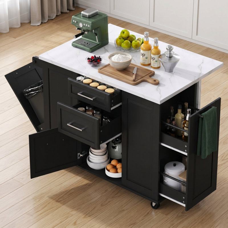 Kitchen Island, Black