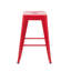 24 Inch Counter Height Backless Metal Bar Stools In Red, Of 4, Quick Assembly, Space For Home And Breakfast Nook Red Stable Structure, Easy To Clean Kitchen Island Dining Table