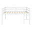 Lit mezzanine en bois avec échelle-683247130
