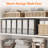 6 Pack Bed Sheet Organizer, Foldable Bedding Sheet Organizers And Storage With Large Clear Window And Label, Sheets Organizer For Linen Closet, Storage Box Bins With Lids For Duvet Cover Set