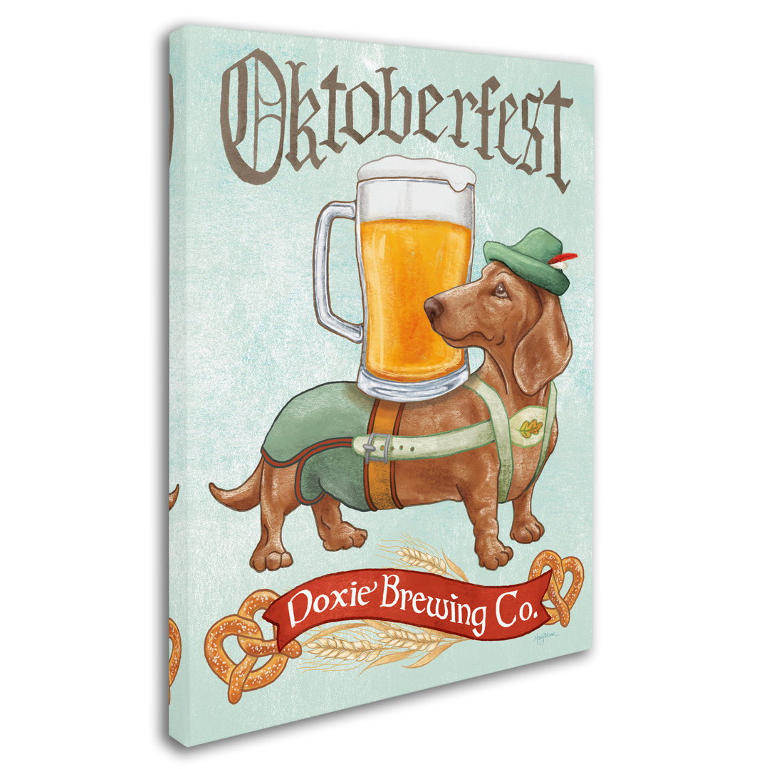 " Beer Dogs III " by Mary Urban Trademark Fine Art 