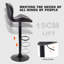 Adjustable Height Counter Stool with Metal Frame