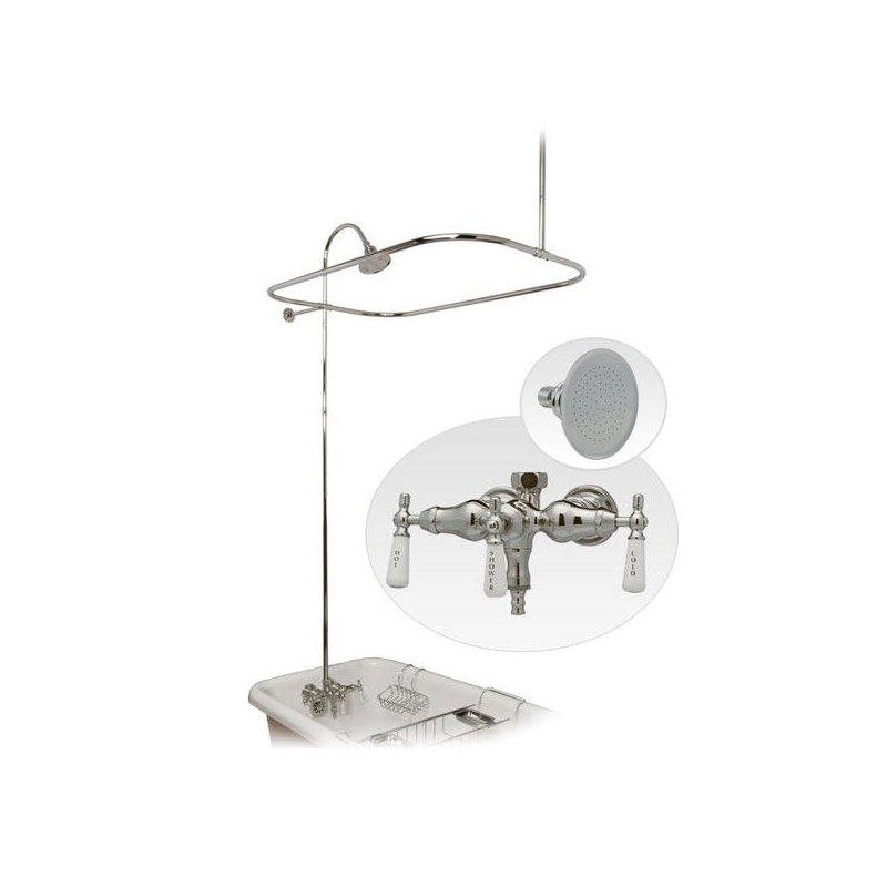 Complete Shower System with Rough in-Valve, Chrome