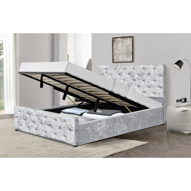 Kaylee Upholstered Ottoman Storage Bed, Kingsize (5')