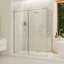 Cabine de douche rectangulaire sans cadre Enigma Air l 60,38 po x P 34,75 po x H 76 po
