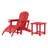 Outdoor Poly 3-Piece Set Adirondack Chair With Ottoman And Side Table-118433068