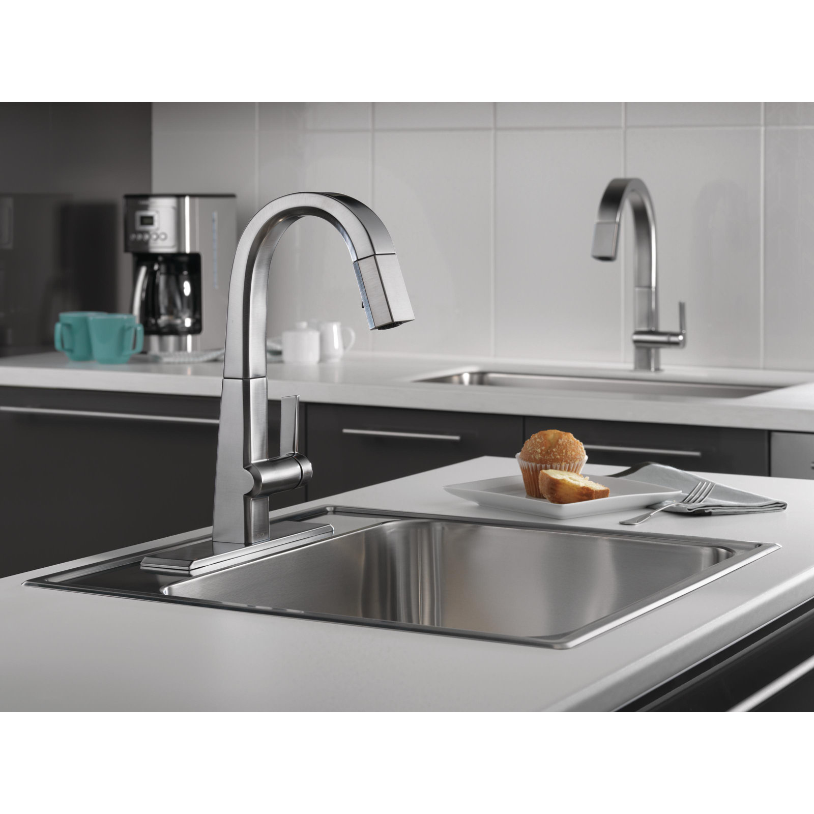 Pivotal Pull-Down Bar Faucet, Arctic Stainless
