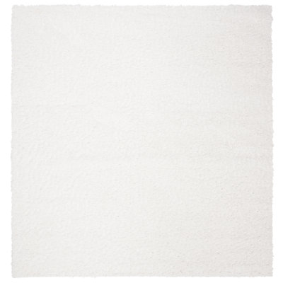 Jiang Shag White Area Rug