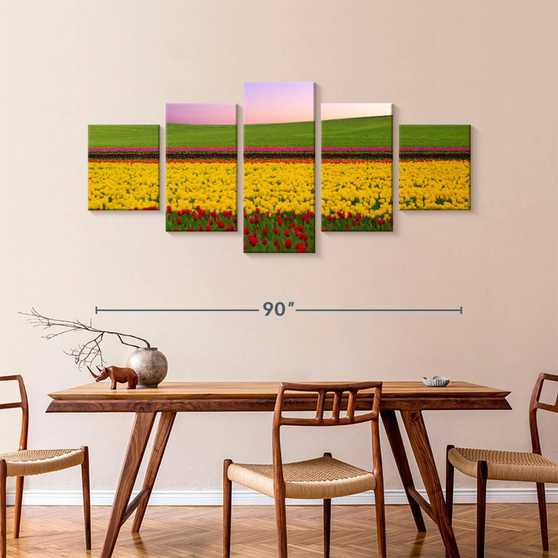 Stunning Tulips, 42" H x 92" W