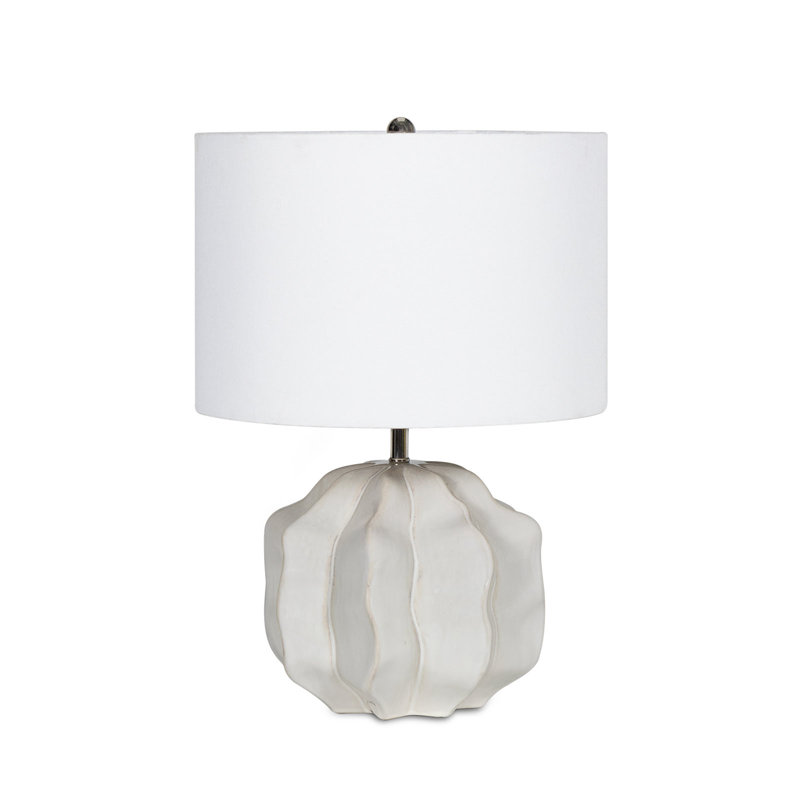 Destin Ceramic Mini Lamp , White