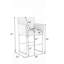 Tabouret de comptoir rembourré avec structure en métal-810599745