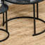 Ensemble de 2 tables basses gigognes rondes empilables Orren Ellis-2128109882