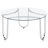 Chrome 3-piece Round Coffee Table Set