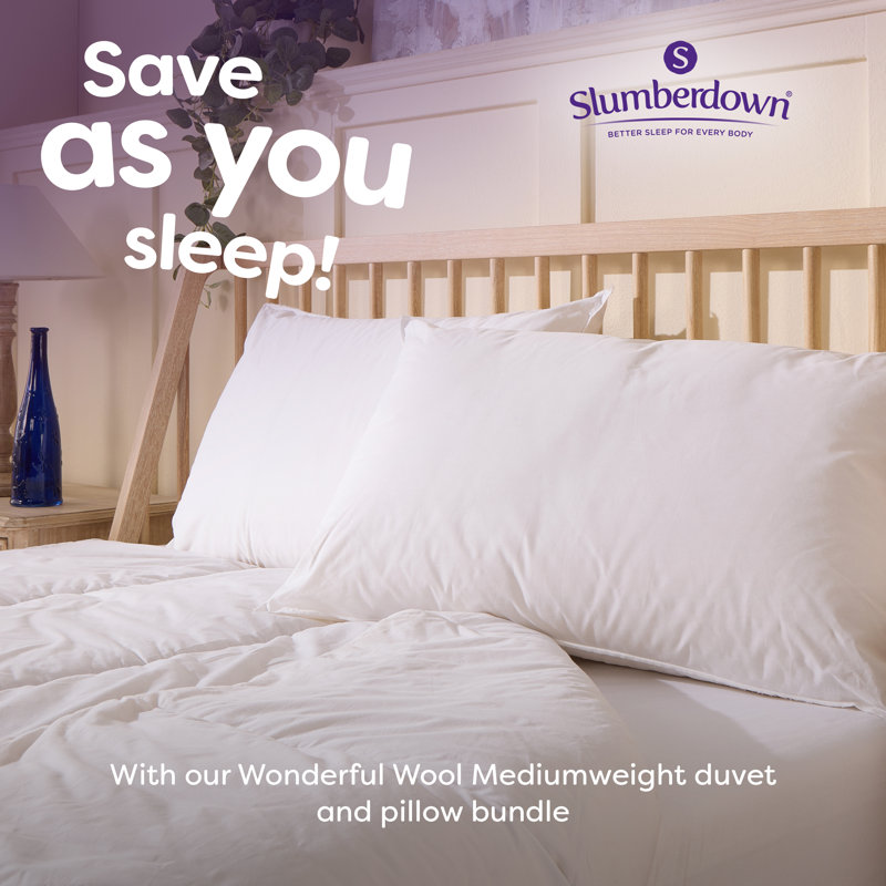 Wonderful Wool 7/9 tog Cotton Cover Duvet, Super King