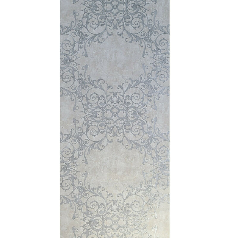 Papier peint damassé victorien Process Gray