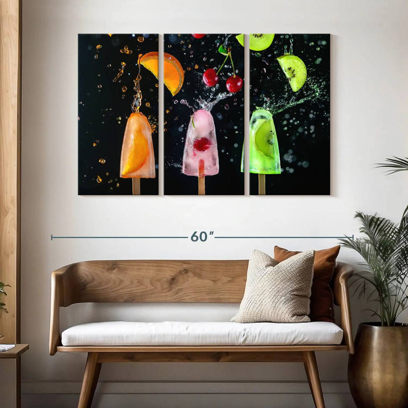 Yarlin Sweet Fruit Popsicles, 32" H x 50" W