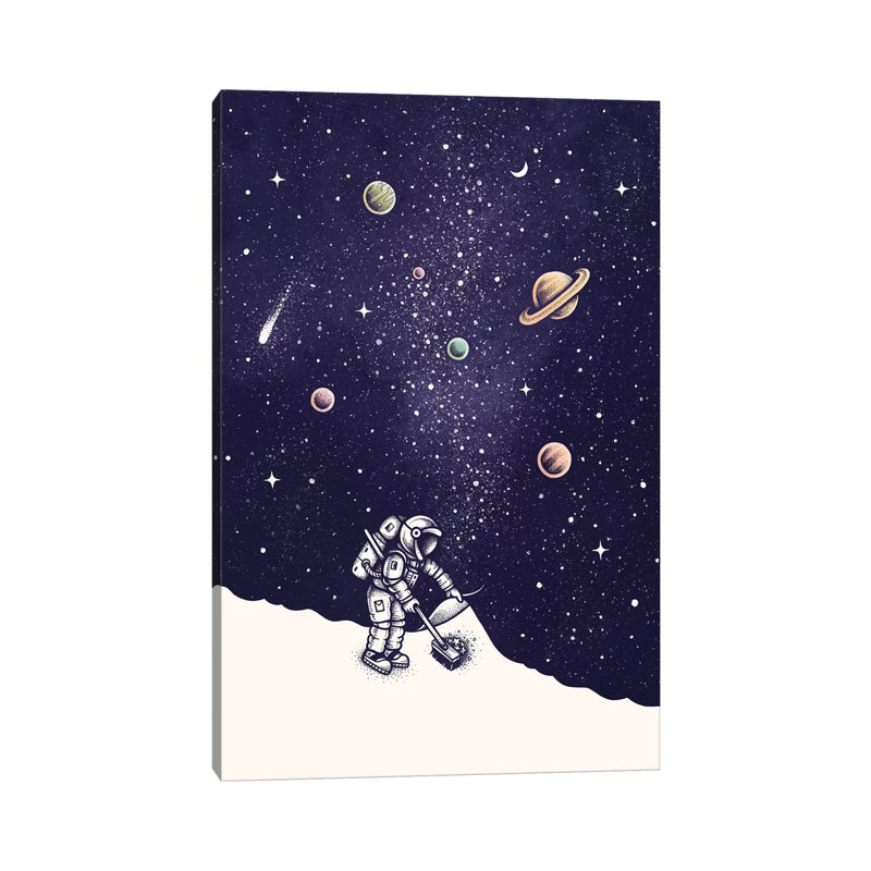 Space Dust Color by Enkel Dika - Wrapped Canvas Print, 152.5 cm H x 101.5 cm W