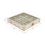 Jeu de table moderne moderne Tic Tac Toe pour le salon - Jeu classique décoratif pour la décoration d'une table basse ou d'une soirée de jeux en famille - 8 po, blanc et or-716845797