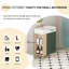 Meuble-lavabo de salle de bain avec lavabo en céramique, armoire de porte, rangement ouvert à gauche de 21,6 po, porte d'armoire pour accessoires 24Vb06-21Lvl, pour une idée chic