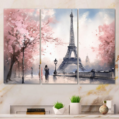 " Eiffel Tower Masterpiece I " 3 - Pieces