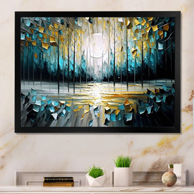 Abstrait, nature, arbres, peinture II - Autre, art mural abstrait