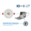 DGF 4-Inch White Selectable Canless Floating Gimbal LED Recessed Downlight-79155620