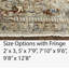 Tapis oriental gris / bleu Benedetto-2128045672