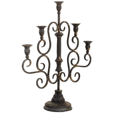 Metal Tabletop Candelabra