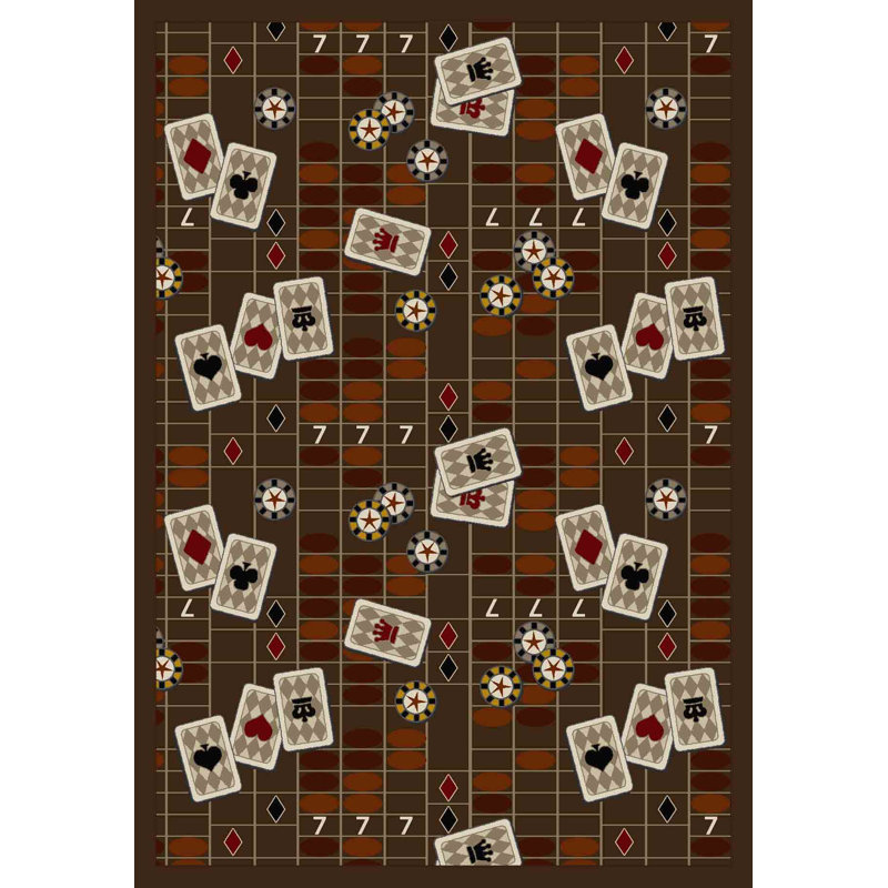 Tapis Gaming and Entertainment Feeling Lucky, Rectangle 7 pi 8 po x 10 pi 9 po