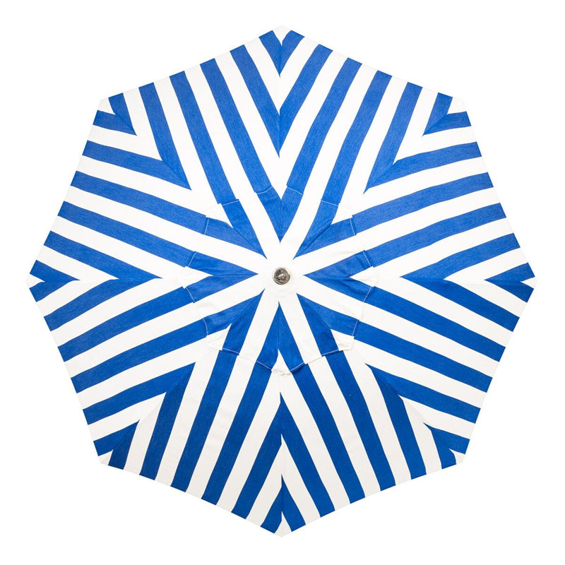 Patio 90'' W Umbrella, Blue/White