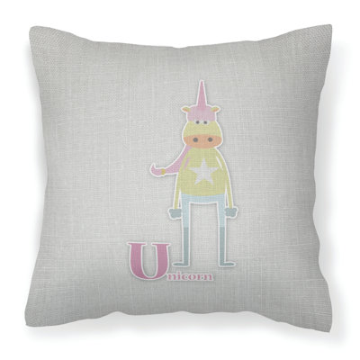 Coussin décoratif intérieur/extérieur alphabet b for bear