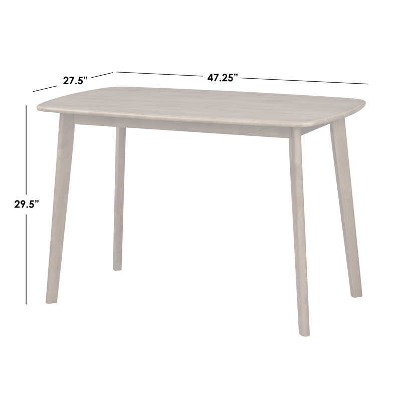 Ensemble de coin-repas en bois massif pour 4 personnes Ebbe, Gris/noyer