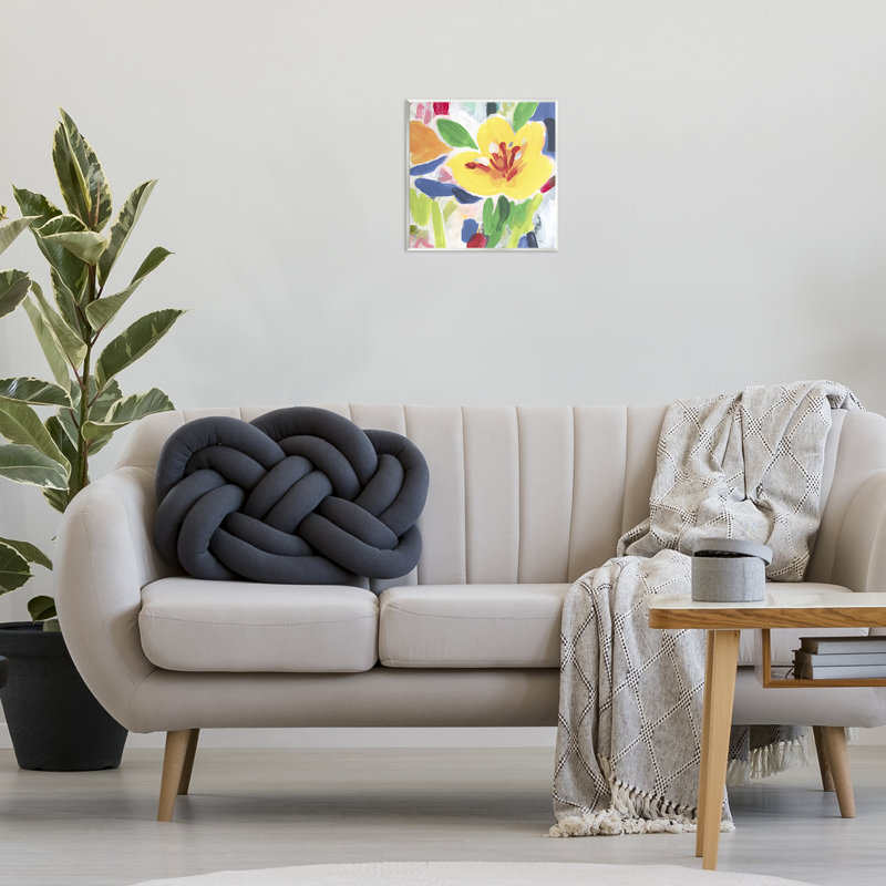 Plaque murale jaune vif Blooming, par June Erica Vess