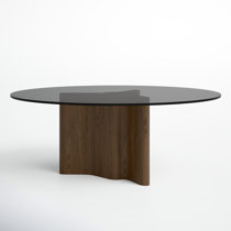  Round Dining Table with Solid Wood Legs, Folding Dining Table,  Round Corner, for Home, Kitchen, Walnut, 120x120x76cm - Tables