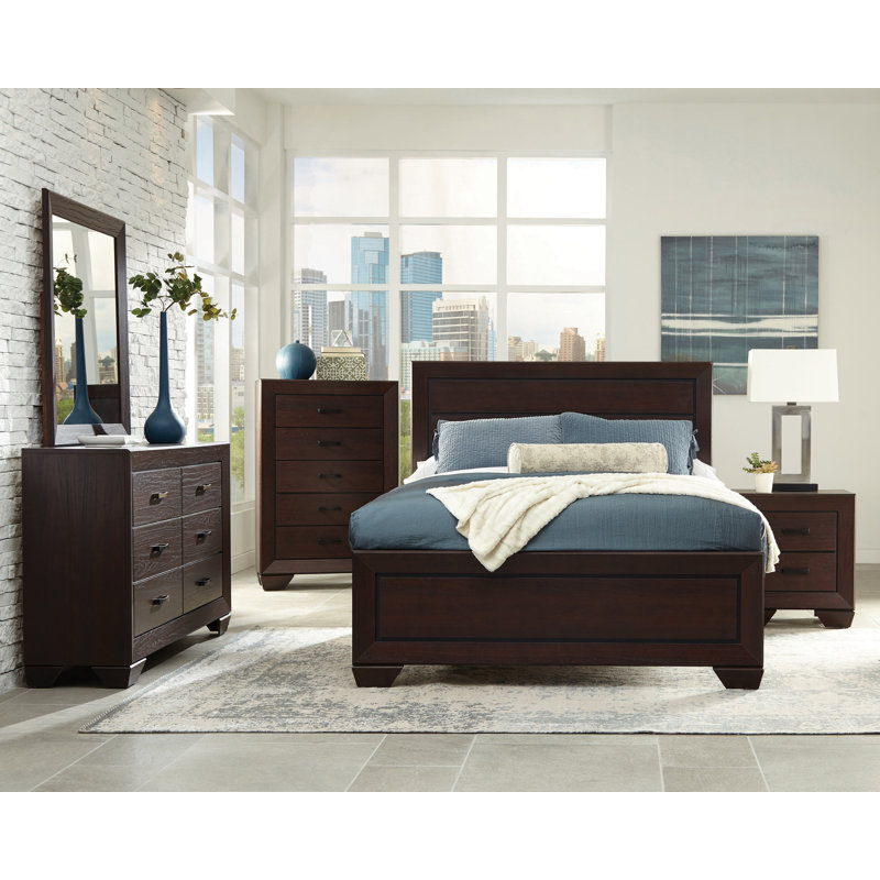 4 Piece Bedroom Set in Dark Cocoa