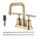 Centerset 2-handle Bathroom Faucet with Drain Assembly