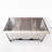 14"W x 6" H Outdoor Camping Portable Stainless BBQ Grill and Small Folding Charcoal Fire Pit