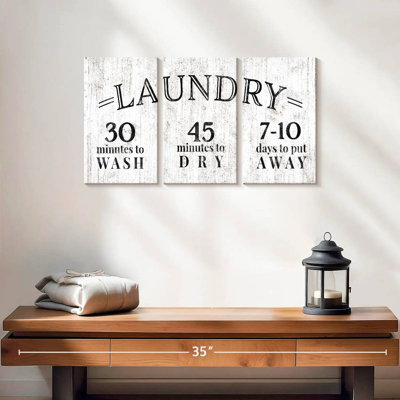 " Laundry Suggestions " 3 - Pieces