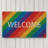Rainbow Stripe Outdoor Doormat