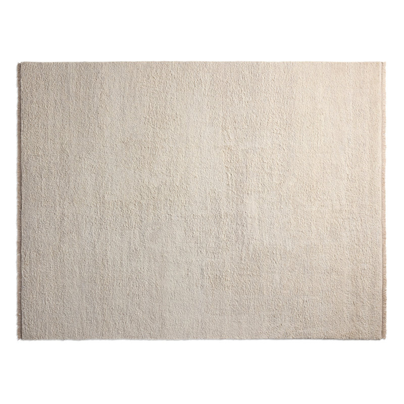 Shadow Play Hand Knotted Wool Area Rug in Sand, 9' x 12', Sand