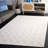 Tulane Hand Tufted Wool Cotton Checkered Rug in Ivory/Light Gray-1745890481