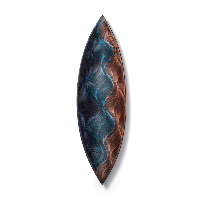 Handmade Decorative Bowl, Blue/Orange
