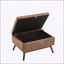 Banc de rangement de table basse Mid-Century moderne, assemblé, multifonctionnel pour le salon et le vestibule