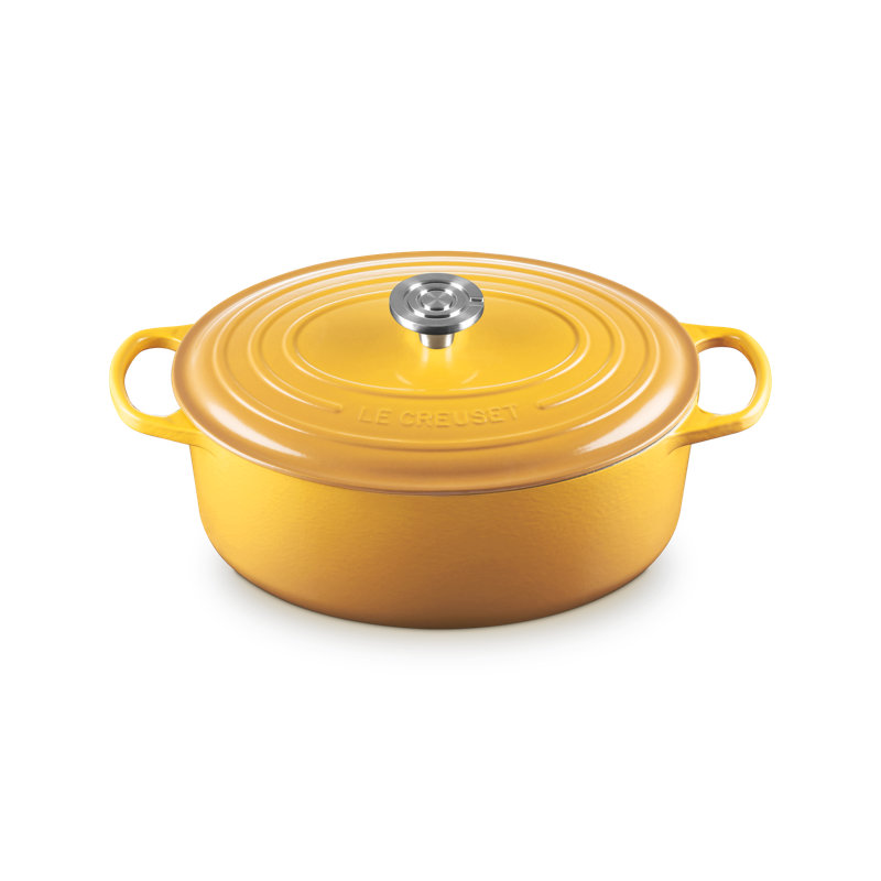 Le Creuset Signature Cast Iron Oval Dutch Oven, 6.75 Qt. - Nectar