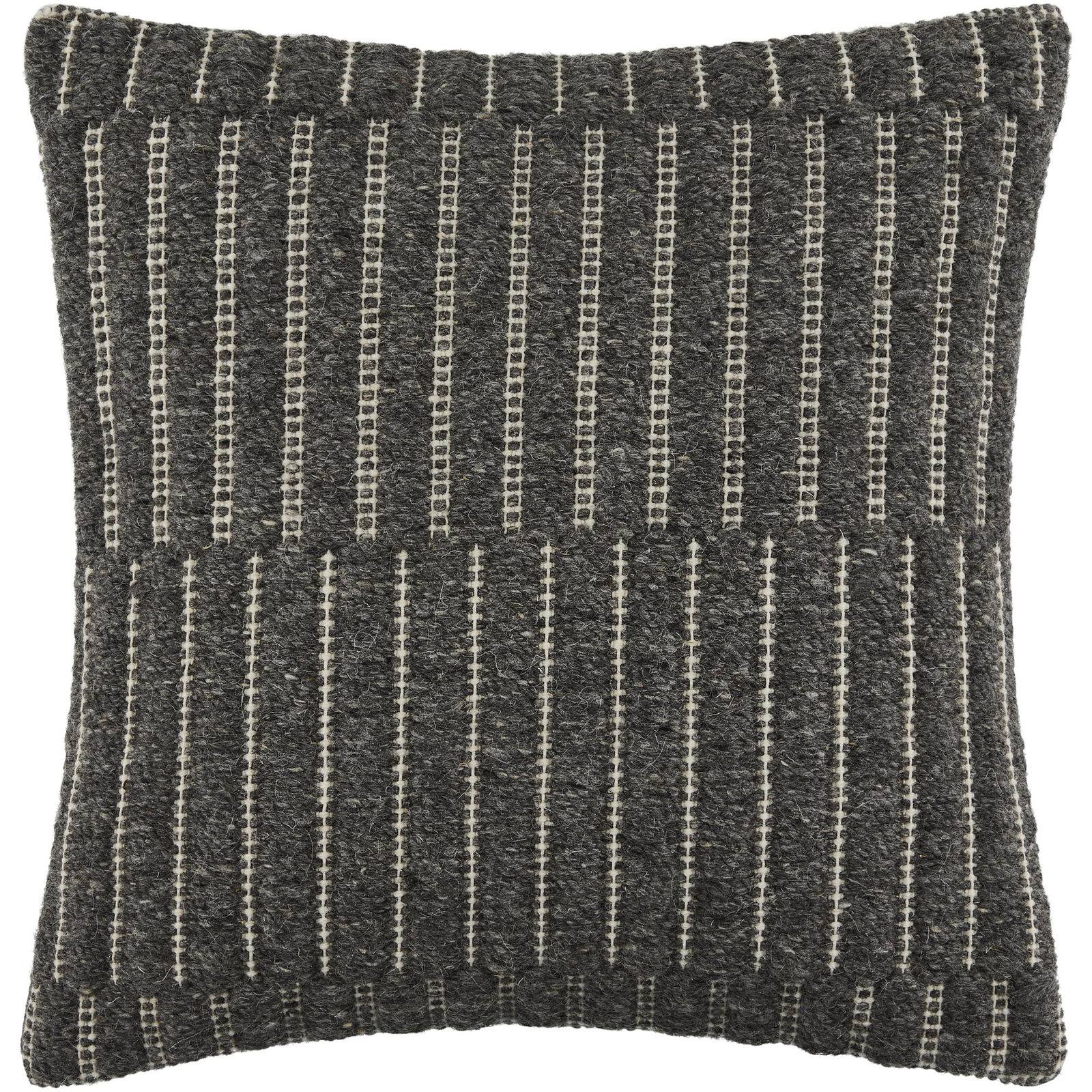 Monacizzo Accent Pillow, Square 20", Polyester, Black