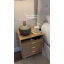 Nightstand With Charging Station USB Port Led Lights And 3 Storage Drawers-1226800200