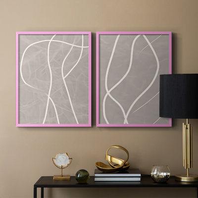 Série ABSTRACT DLxxxi - reproduction encadrée de qualité supérieure - prête à être accrochée - aucun clou requis - aucun clou requis