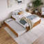 Lit plateforme en bois massif avec pied de lit et lit gigogne simple Concord-96140405-126307753