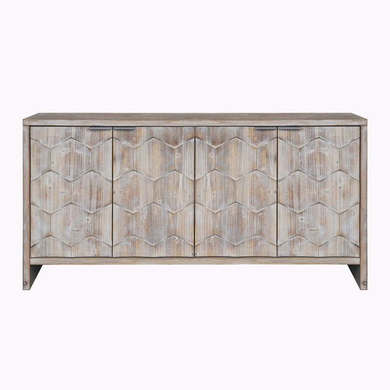 Buffet 59,84 po Cotner, Bois naturel délavé
