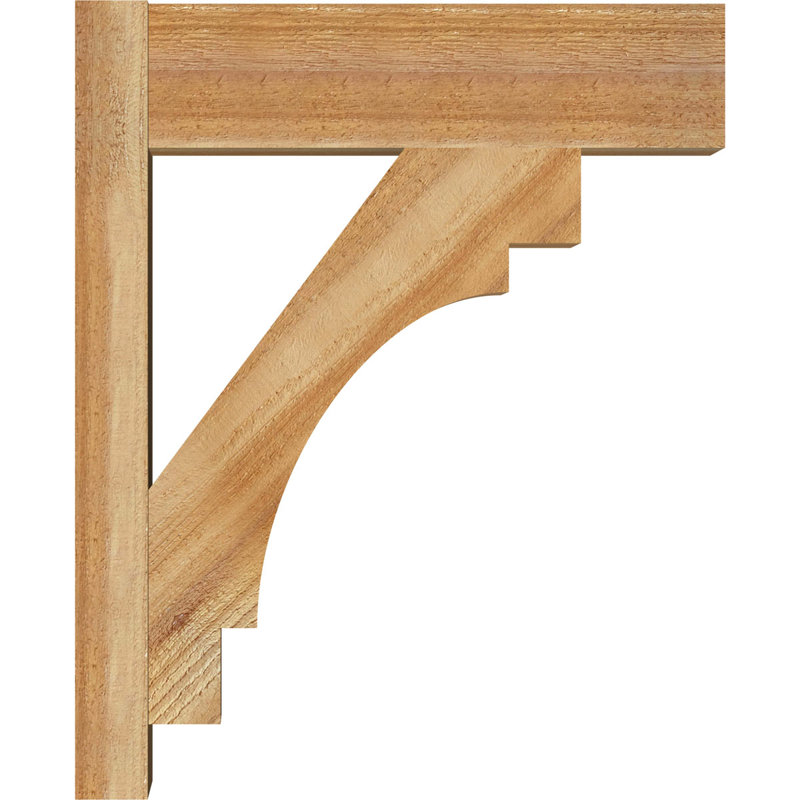 Persienne en bois Merced Block Rustic Timber, P 18 po x H 22 po, Sapin Douglas de 8 po (sciage brut)